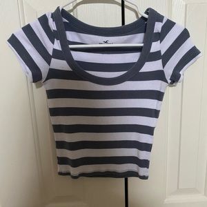 Hollister striped scoop top